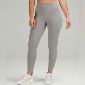Lululemon Swift Speed High-Rise Tight 28" *Brushed Luxtreme Gull Grey Size 8